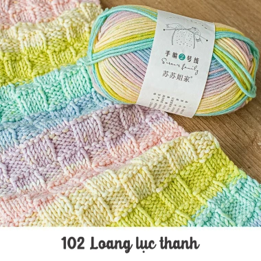 Len Susan Family 2 loang sợi to tơi xốp 3mm - Cuộn 100g, giá ưu đãi 89.100đ - Tada Craft 12
