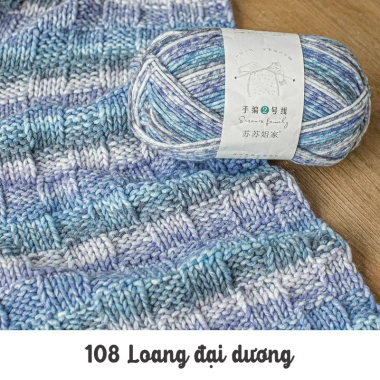 Len Susan Family 2 loang sợi to tơi xốp 3mm - Cuộn 100g, giá ưu đãi 89.100đ - Tada Craft 15
