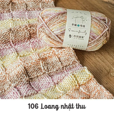 Len Susan Family 2 loang sợi to tơi xốp 3mm - Cuộn 100g, giá ưu đãi 89.100đ - Tada Craft 20