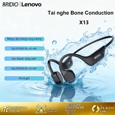 Lenovo Bridio X13 Tai nghe Bluetooth truyền xương IPX5 - Tai nghe thể thao chống nước, giảm giá 349.000₫ 10