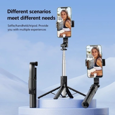 Lenovo C18 Selfie Stick Quadripod không dây 1,03m, gập, Bluetooth, giảm giá 249k