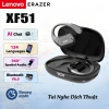 Lenovo ERAZER XF51 AI dịch 134 ngôn ngữ, Bluetooth 5.0, âm thanh HD, tai nghe thể thao chống nước IP55 - Giá 289.000₫
