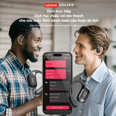 Lenovo ERAZER XF51 AI dịch 134 ngôn ngữ, Bluetooth 5.0, âm thanh HD, tai nghe thể thao chống nước IP55 - Giá 289.000₫ 4