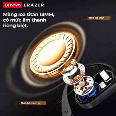 Lenovo ERAZER XP18 3.000mAh Tai nghe dịch thuật LED V6.0 Bluetooth, sạc dự phòng, IPX5 5