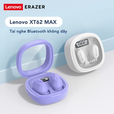 Lenovo ERAZER XT62 MAX Tai nghe Bluetooth 5.4 không dây Sport TWS chống nước Mic 5