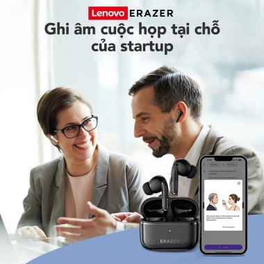 Lenovo ERAZER XT89 PRO Tai nghe Bluetooth AI dịch 134 ngôn ngữ, chơi game thấp trễ - 184.000₫