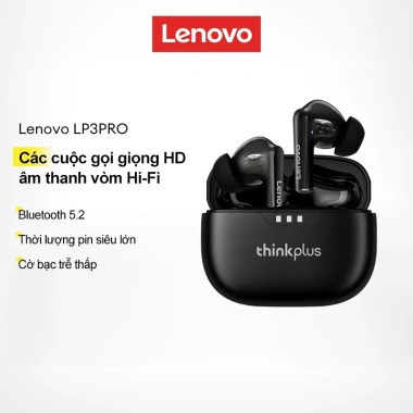 Lenovo LP3 Pro: Tai nghe Bluetooth không dây, màn hình LED cảm ứng, pin 1.200mAh, Bluetooth 5.0, chỉ 284.900₫