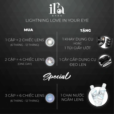 Lens 1 Ngày Vitamin B12 Dưỡng Mắt Thư Giãn Trong Suốt BLUE EYES – Chỉ 30.000₫