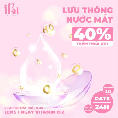 Lens 1 Ngày Vitamin B12 Dưỡng Mắt Thư Giãn Trong Suốt BLUE EYES – Chỉ 30.000₫