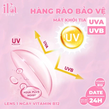 Lens 1 Ngày Vitamin B12 Dưỡng Mắt Thư Giãn Trong Suốt BLUE EYES – Chỉ 30.000₫