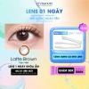 Lens cận 1 ngày VIVIMOON Latte Brown - Nâu tự nhiên, khóa ẩm, chỉ 50.000đ