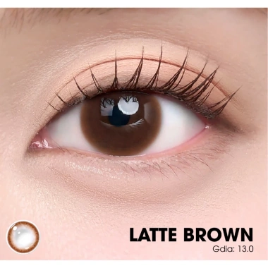Lens cận 1 ngày VIVIMOON Latte Brown - Nâu tự nhiên, khóa ẩm, chỉ 50.000đ