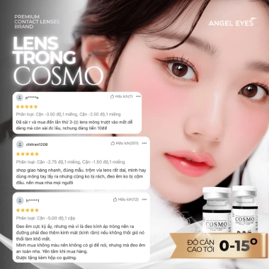 Lens cận Angel Eyes Cosmo trong suốt 0-15 độ – Kính áp tròng trong suốt giảm giá, chỉ 97.000đ 6 Lens cận Angel Eyes Cosmo trong suốt 0-15 độ – Kính áp tròng trong suốt giảm giá, chỉ 97.000đ 6