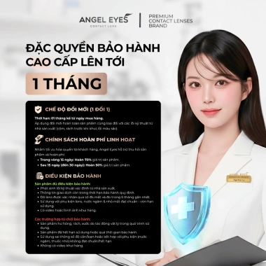 Lens cận Angel Eyes Cosmo trong suốt 0-15 độ – Kính áp tròng trong suốt giảm giá, chỉ 97.000đ