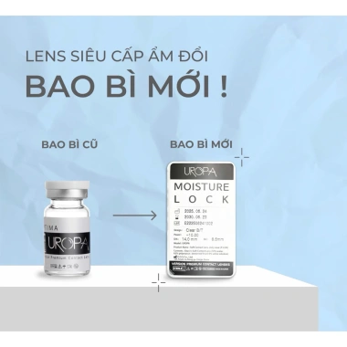 Lens cận trong suốt UROPA dùng hằng ngày, chống UV, cho mắt nhạy cảm, thời gian 6 tháng chỉ 125.000 VND 2