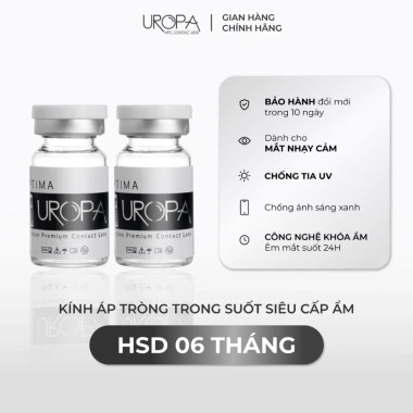 Lens cận trong suốt UROPA dùng hằng ngày, chống UV, cho mắt nhạy cảm, thời gian 6 tháng chỉ 125.000 VND 5
