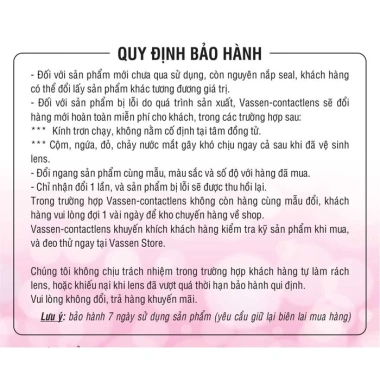 Lens Giãn 15mm Maga Black Đen Siêu Êm - Kính Áp Tròng Hàn Quốc Vassen Sexy Me 80k 9