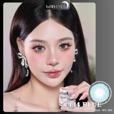 Lens Kính áp tròng 6M 434 Blue Jolly Store không giãn 14mm LUNA EYES - 72.900₫