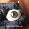 Lens mắt 716 Brown nâu rêu vân tia tự nhiên, viền nhám size vừa - 6 tháng LUNA EYES 75k 2