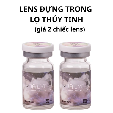 Lens mắt 716 Brown nâu rêu vân tia tự nhiên, viền nhám size vừa - 6 tháng LUNA EYES 75k 7