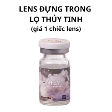 Lens mắt 716 Brown nâu rêu vân tia tự nhiên, viền nhám size vừa - 6 tháng LUNA EYES 75k 8