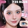 Lens mắt F35 Blue 6 tháng – Màu xanh sáng, viền nổi bật, size lớn, giá 75.000 LUNA EYES