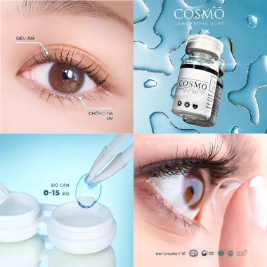 Lens trong suốt Angel Eyes cận 0-15 mắt nhạy cảm 116.250 VND