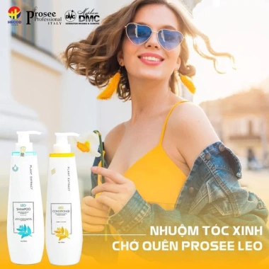 LEO PROSEE Bộ đôi Dầu Gội & Dầu Xả 800ml - Tóc hư tổn mềm mượt, chăm sóc khô xơ