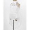 Leotard Nyeemya 6-16 Trẻ Em Bé Gái Không Tay Ruched Voan Bodice Lồng Lưng - Đầm Múa Ba Lê Giá 415.800₫ 5
