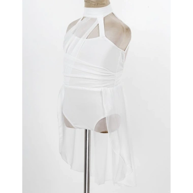 Leotard Nyeemya 6-16 Trẻ Em Bé Gái Không Tay Ruched Voan Bodice Lồng Lưng - Đầm Múa Ba Lê Giá 415.800₫ 5