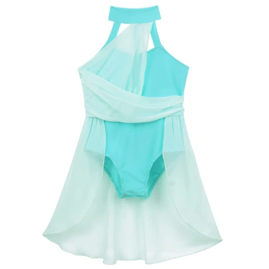 Leotard Nyeemya 6-16 Trẻ Em Bé Gái Không Tay Ruched Voan Bodice Lồng Lưng - Đầm Múa Ba Lê Giá 415.800₫ 7