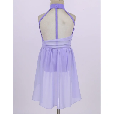 Leotard Nyeemya 6-16 Trẻ Em Bé Gái Không Tay Ruched Voan Bodice Lồng Lưng - Đầm Múa Ba Lê Giá 415.800₫ 8