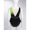 Leotard Thể Dục Nhịp Điệu Bé Gái Nyeemya Kim Cương Sáng Bóng, Màu Tương Phản, Trang Phục Thi Đấu 10