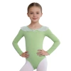 Leotard trẻ em bé gái dài tay lưới xù cổ ba lê, cổ tròn bấm nút đáy - Giá chỉ 419.040₫, giảm tới 124.712₫ 7