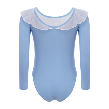 Leotard trẻ em bé gái dài tay lưới xù cổ ba lê, cổ tròn bấm nút đáy - Giá chỉ 419.040₫, giảm tới 124.712₫