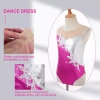 Leotard Trẻ Em Bé Gái Không Tay Lưới Chắp Vá - Kim Cương Giả Đính Đá - Áo Liền Quần Múa Ba Lê Trượt Băng 3