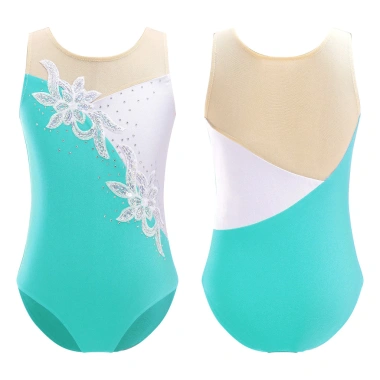 Leotard Trẻ Em Bé Gái Không Tay Lưới Chắp Vá - Kim Cương Giả Đính Đá - Áo Liền Quần Múa Ba Lê Trượt Băng 8 Leotard Trẻ Em Bé Gái Không Tay Lưới Chắp Vá - Kim Cương Giả Đính Đá - Áo Liền Quần Múa Ba Lê Trượt Băng 8