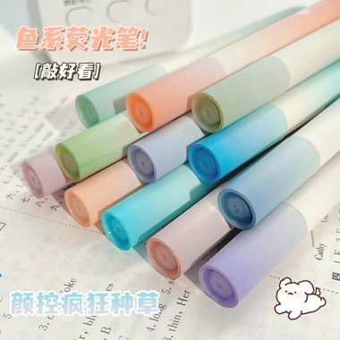 Letit 4PCS Bút Highlight Ngòi Sáng Tạo Màu Pastel Macaron Đánh Dấu, Vẽ Tranh, Ghi Chú 3