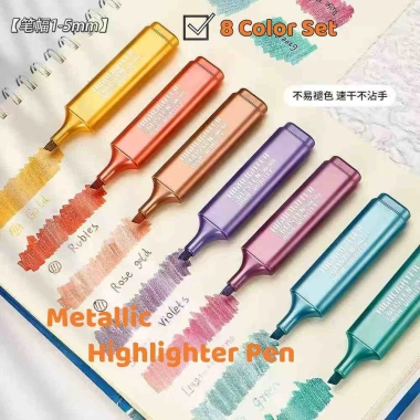 Letit Combo 8 Bút Highlight Dạ Quang Nhiều Màu – Bắt Sáng, Lanh, Giá 23.900₫