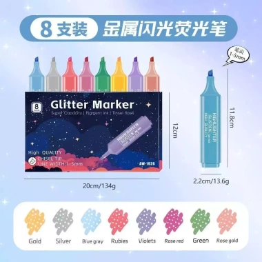 Letit Combo 8 Bút Highlight Dạ Quang Nhiều Màu – Bắt Sáng, Lanh, Giá 23.900₫ 7