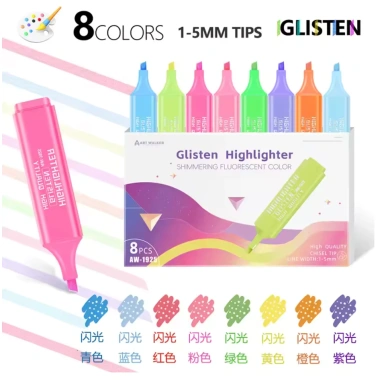Letit Combo 8 Bút Highlight Dạ Quang Nhiều Màu – Bắt Sáng, Lanh, Giá 23.900₫ 8