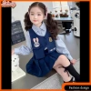 LeTong Bé Gái Preppy Đầm Vest JK Ba Mảnh Thỏ Cảnh Sát Giá Ưu Đãi 309.366₫