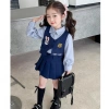 LeTong Bé Gái Preppy Đầm Vest JK Ba Mảnh Thỏ Cảnh Sát Giá Ưu Đãi 309.366₫ 5