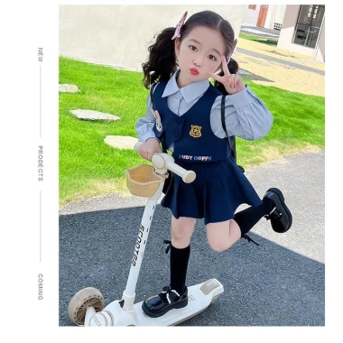 LeTong Bé Gái Preppy Đầm Vest JK Ba Mảnh Thỏ Cảnh Sát Giá Ưu Đãi 309.366₫ 7 LeTong Bé Gái Preppy Đầm Vest JK Ba Mảnh Thỏ Cảnh Sát Giá Ưu Đãi 309.366₫ 7
