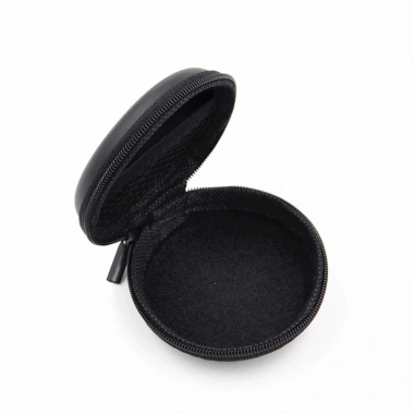 Leyoya Hộp Tròn mini da đa năng - Đựng tai nghe, dây cáp, chìa khóa, USB, thẻ SD