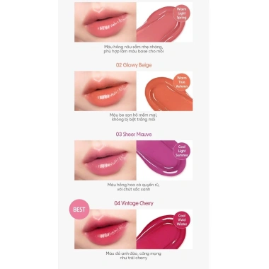 LG Makeup VN Son bóng căng mọng Glokolor Fix‑on Glow Tint 4.2g - Bền màu, bóng lâu, giá ưu đãi 255k 2
