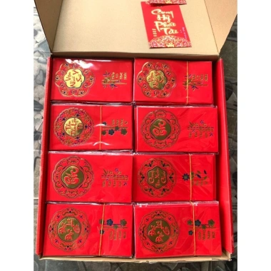Lì xì nhung ép nhũ kim cao cấp sang trọng - In nổi 3D, giá rẻ vô địch 29.999₫ 2