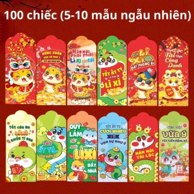 Lì xì nhung ép nhũ kim cao cấp sang trọng - In nổi 3D, giá rẻ vô địch 29.999₫ 8