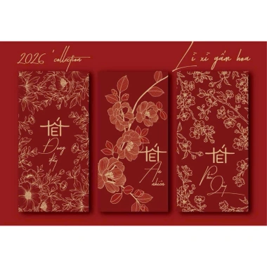 Lì xì Tết 2.026 30c chữ Tết đỏ may mắn, mẫu mới thanh lịch - giá chỉ 15.000đ 6