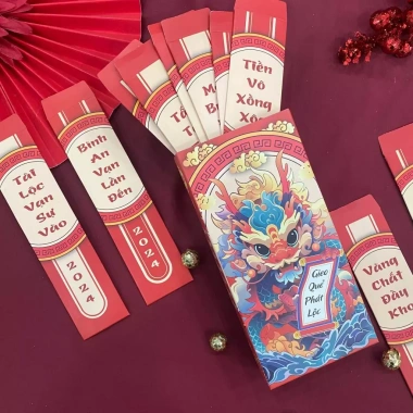 Lì xì Tết Combo Bao Lì Xì Rút Quẻ Trend 2.026 - Giá chỉ 9.500 VND 6